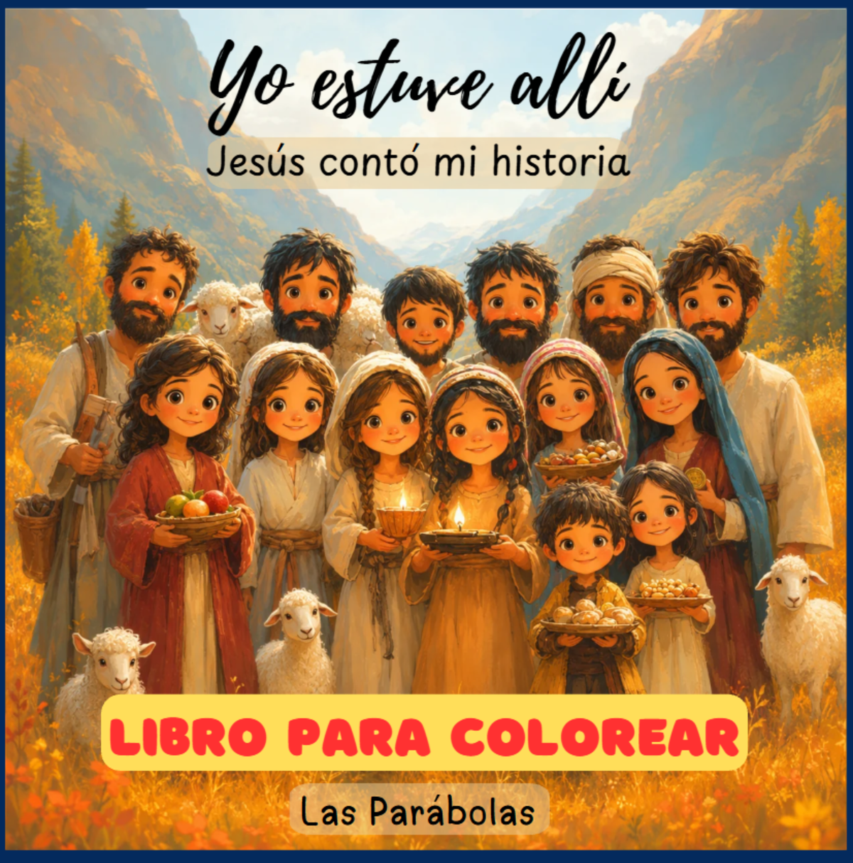 Yo Estuve Allí - Jesus contó mi historia: Las Parábolas – Libro para Colorear